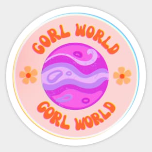 Gorl World Sticker